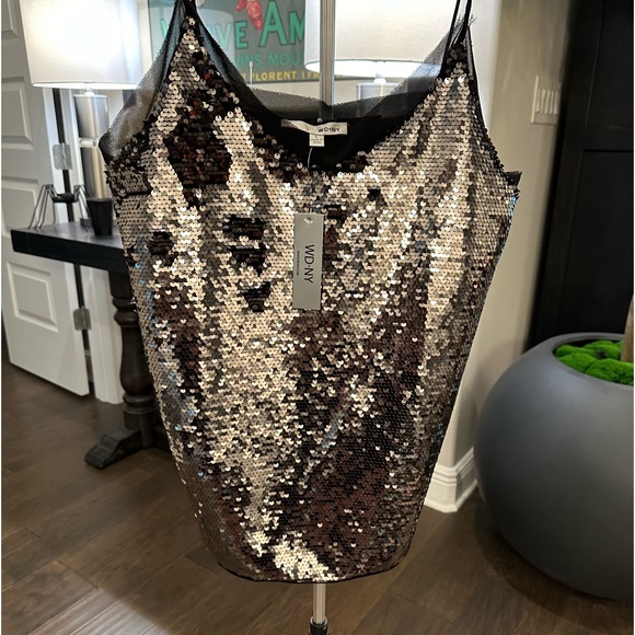 WD.NY glitz cami top Large, NWT - Picture 1 of 5